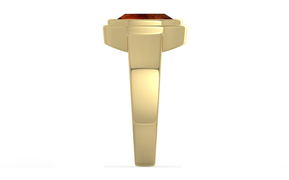Ashtadhatu Hessonite Garnet Ring Limited Quality (R3)