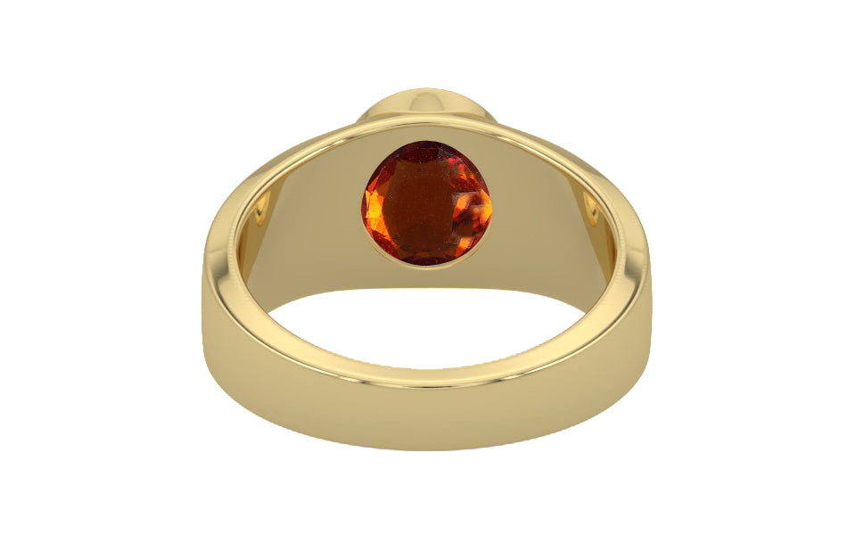 Ashtadhatu Hessonite Garnet Ring Rare Quality (R10)