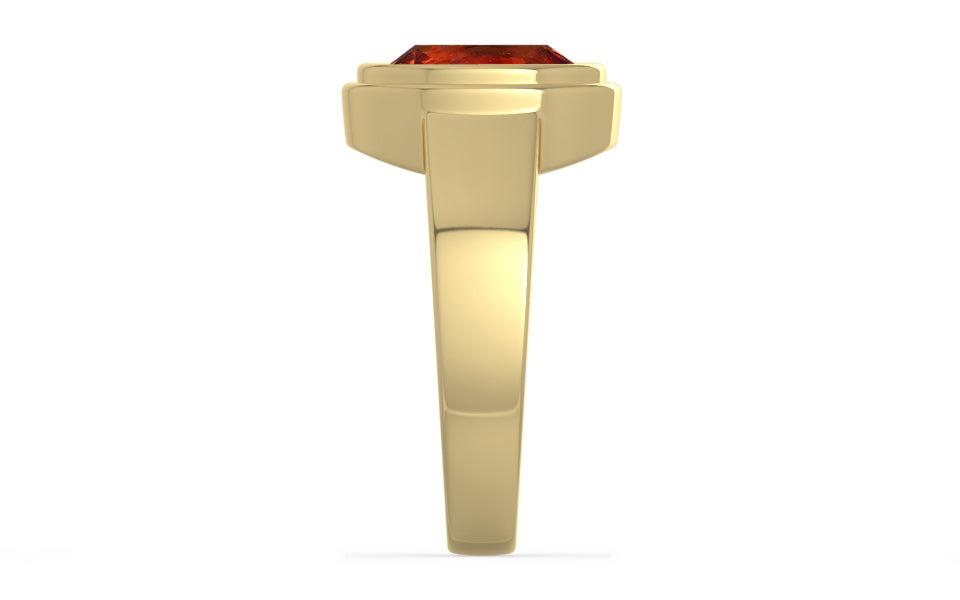 Ashtadhatu Hessonite Garnet Ring Rare Quality (R3)