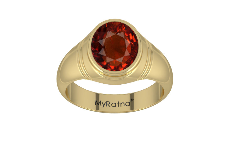 Ashtadhatu Hessonite Garnet Ring Rare Quality (R7)