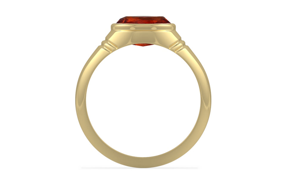 Ashtadhatu Hessonite Garnet Ring Rare Quality (R7)