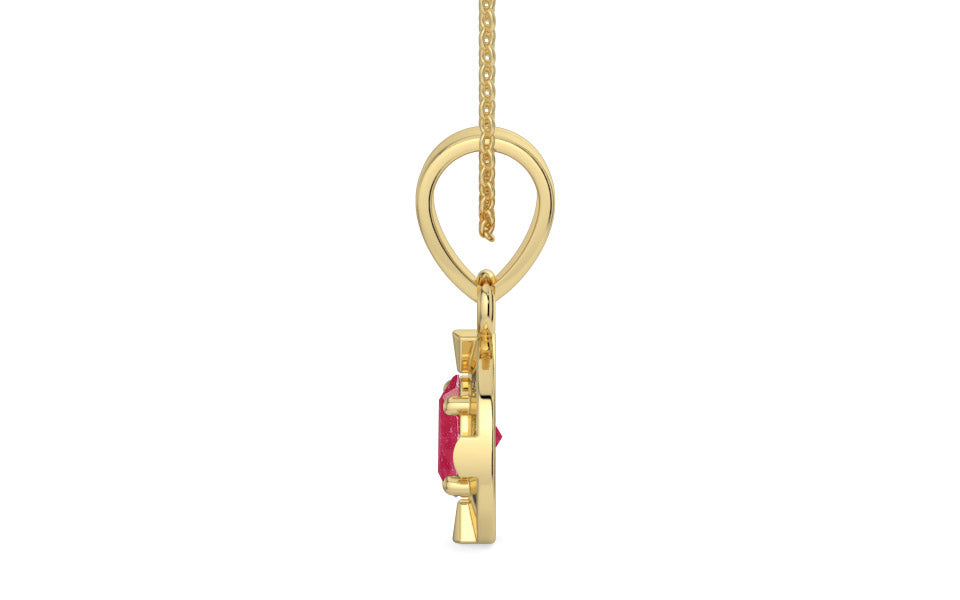 Ashtadhatu Ruby Pendant Fine Quality (P11)