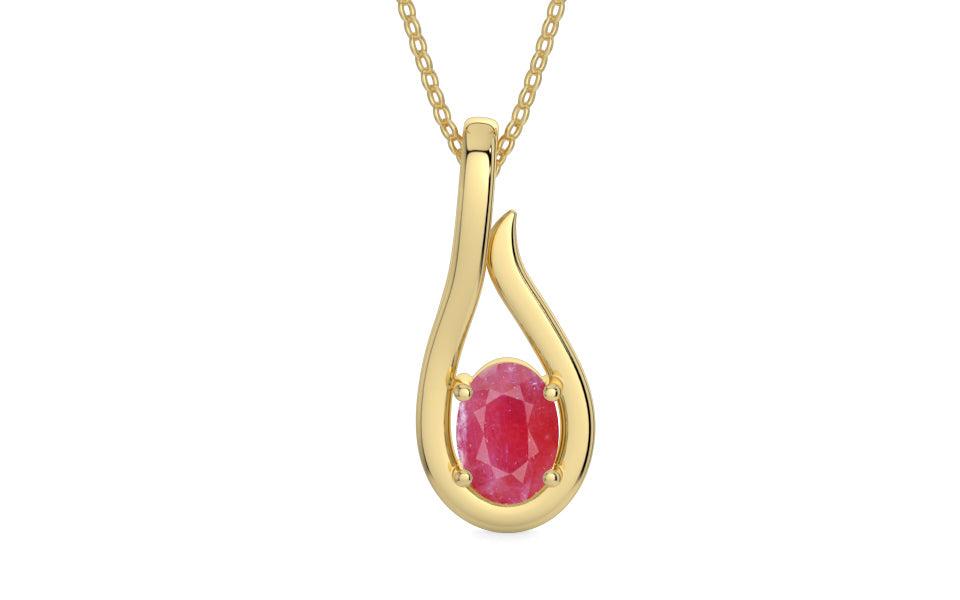 Ashtadhatu Ruby Pendant Fine Quality (P9)
