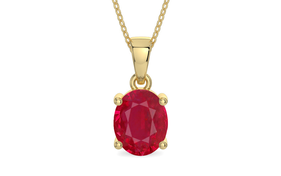 Ashtadhatu Ruby Pendant Limited Quality (P10)