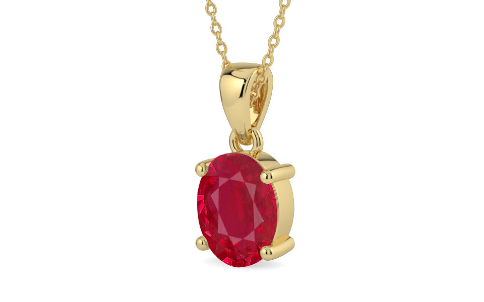 Ashtadhatu Ruby Pendant Limited Quality (P10)