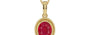 Ashtadhatu Ruby Pendant Limited Quality (P7)