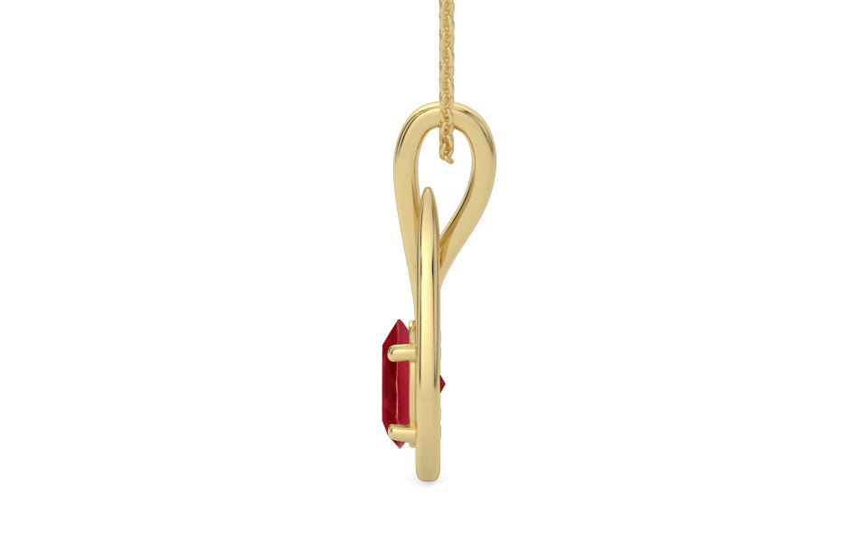 Ashtadhatu Ruby Pendant Limited Quality (P9)