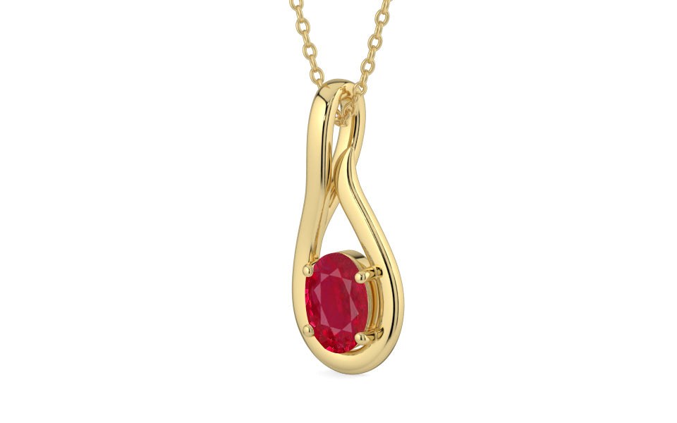 Ashtadhatu Ruby Pendant Limited Quality (P9)