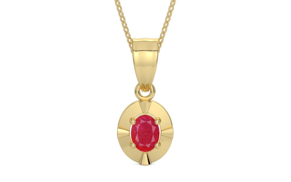 Ashtadhatu Ruby Pendant Prime Quality (P11)