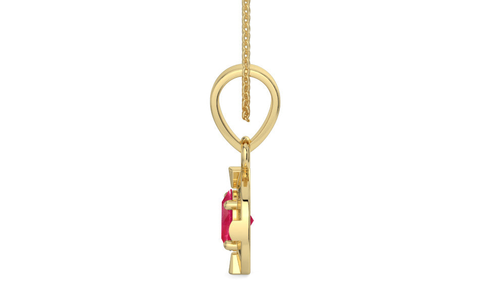 Ashtadhatu Ruby Pendant Prime Quality (P11)