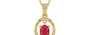 Ashtadhatu Ruby Pendant Prime Quality (P2)