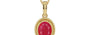 Ashtadhatu Ruby Pendant Prime Quality (P7)