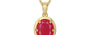 Ashtadhatu Ruby Pendant Prime Quality (P8)