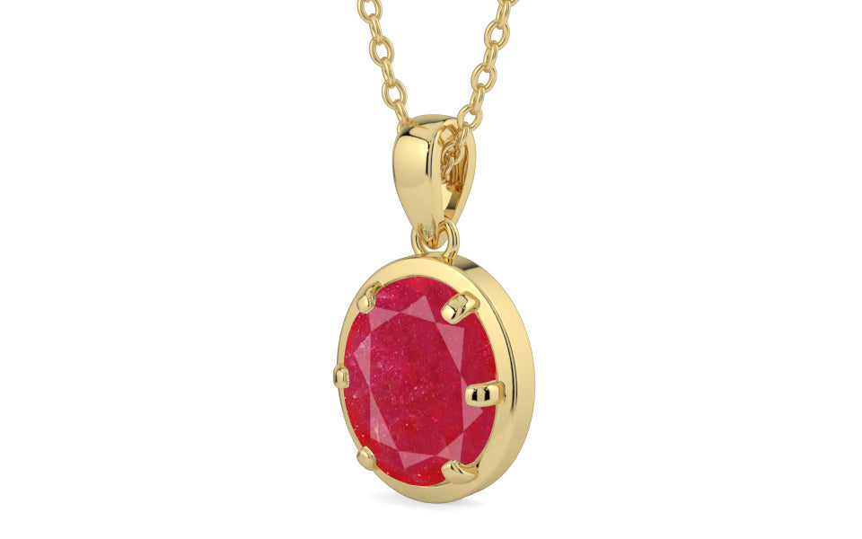 Ashtadhatu Ruby Pendant Prime Quality (P8)