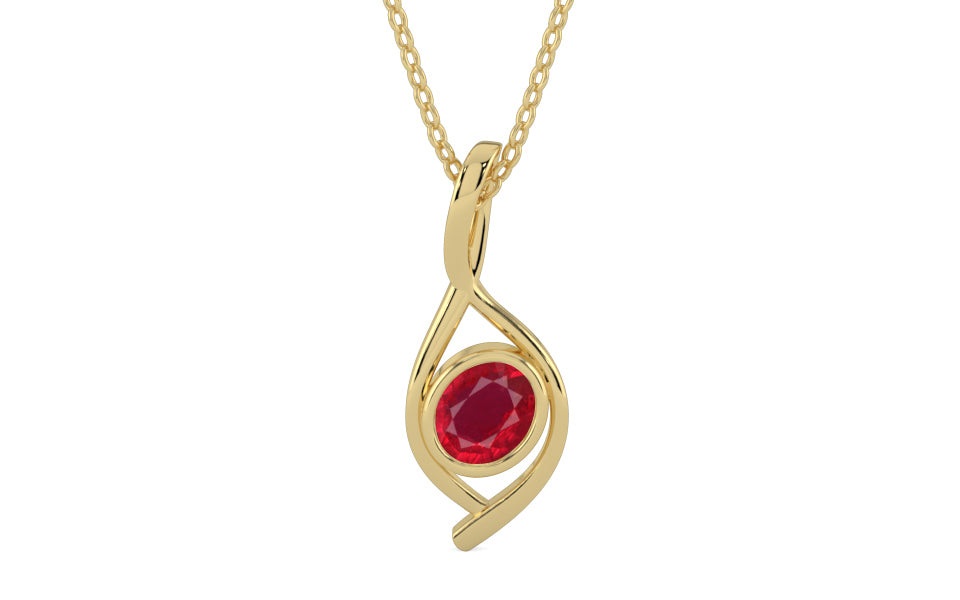 Ashtadhatu Ruby Pendant Rare Quality (P1)