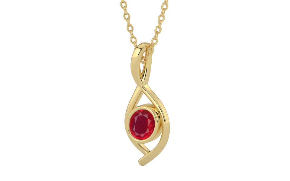 Ashtadhatu Ruby Pendant Rare Quality (P1)