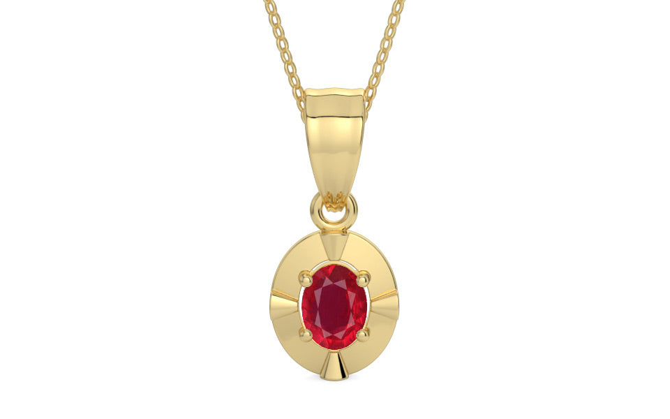 Ashtadhatu Ruby Pendant Rare Quality (P11)