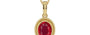 Ashtadhatu Ruby Pendant Rare Quality (P7)