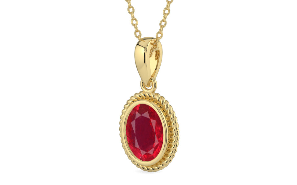 Ashtadhatu Ruby Pendant Rare Quality (P7)