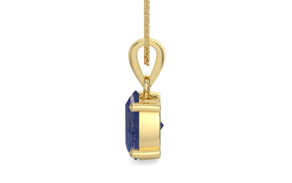 Ashtadhatu Thailand Blue Sapphire Pendant Fine Quality (P10)