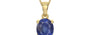 Ashtadhatu Thailand Blue Sapphire Pendant Fine Quality (P10)