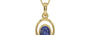 Ashtadhatu Thailand Blue Sapphire Pendant Fine Quality (P12)
