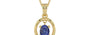 Ashtadhatu Thailand Blue Sapphire Pendant Fine Quality (P2)