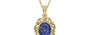 Ashtadhatu Thailand Blue Sapphire Pendant Fine Quality (P5)