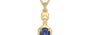 Ashtadhatu Thailand Blue Sapphire Pendant Fine Quality (P6)