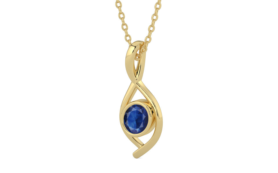 Ashtadhatu Thailand Blue Sapphire Pendant Limited Quality (P1)