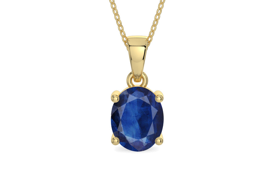 Ashtadhatu Thailand Blue Sapphire Pendant Limited Quality (P10)