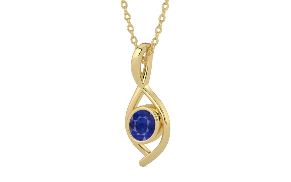 Ashtadhatu Thailand Blue Sapphire Pendant Prime Quality (P1)