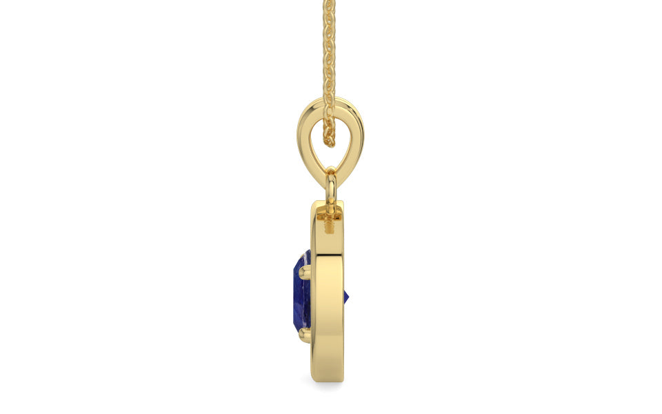 Ashtadhatu Thailand Blue Sapphire Pendant Prime Quality (P2)