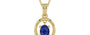 Ashtadhatu Thailand Blue Sapphire Pendant Prime Quality (P2)