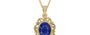 Ashtadhatu Thailand Blue Sapphire Pendant Prime Quality (P5)