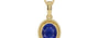 Ashtadhatu Thailand Blue Sapphire Pendant Prime Quality (P7)