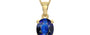 Ashtadhatu Thailand Blue Sapphire Pendant Rare Quality (P10)