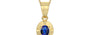 Ashtadhatu Thailand Blue Sapphire Pendant Rare Quality (P11)