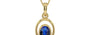 Ashtadhatu Thailand Blue Sapphire Pendant Rare Quality (P12)