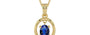 Ashtadhatu Thailand Blue Sapphire Pendant Rare Quality (P2)