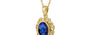 Ashtadhatu Thailand Blue Sapphire Pendant Rare Quality (P5)