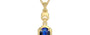 Ashtadhatu Thailand Blue Sapphire Pendant Rare Quality (P6)