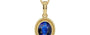 Ashtadhatu Thailand Blue Sapphire Pendant Rare Quality (P7)