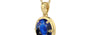 Ashtadhatu Thailand Blue Sapphire Pendant Rare Quality (P8)