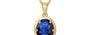 Ashtadhatu Thailand Blue Sapphire Pendant Rare Quality (P8)