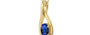Ashtadhatu Thailand Blue Sapphire Pendant Rare Quality (P9)