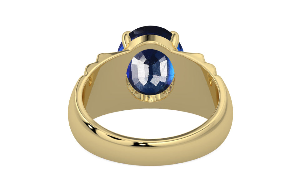Ashtadhatu Thailand Blue Sapphire Ring Rare Quality (R4)