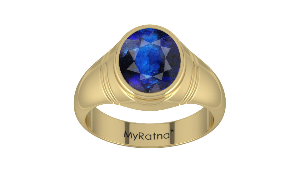 Ashtadhatu Thailand Blue Sapphire Ring Rare Quality (R7)