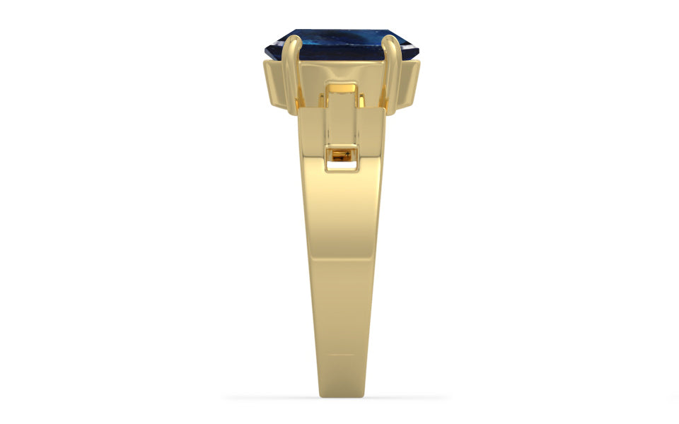 Ashtadhatu Thailand Blue Sapphire Ring Rare Quality (R8)
