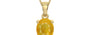 Ashtadhatu Thailand Yellow Sapphire Pendant Fine Quality (P10)